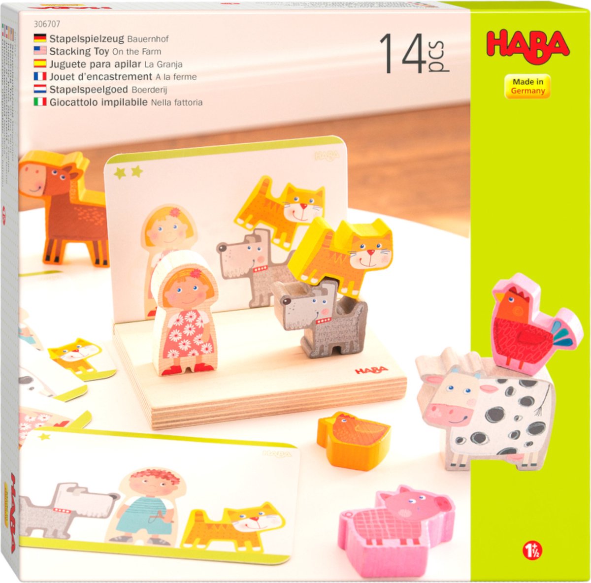 Haba toddler [2 år ] stable toy farm