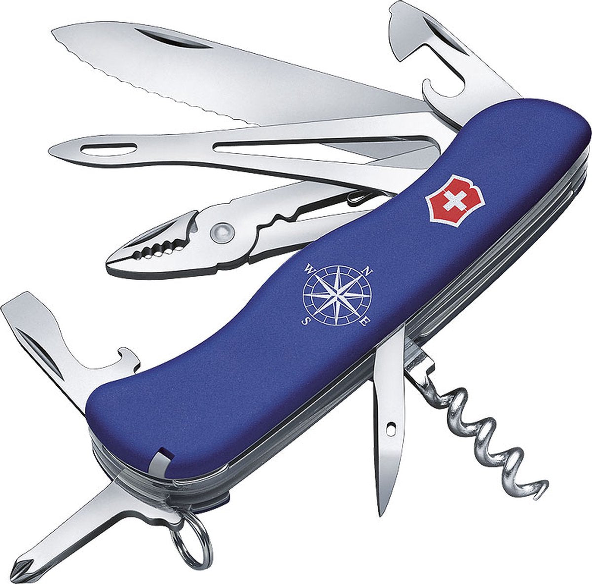 Victorinox skipper zeilmes blue zwitsers zakmes - 18 functies - blauw