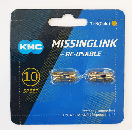 KMC cykelkæde mangler link 10r guld 5,88 mm