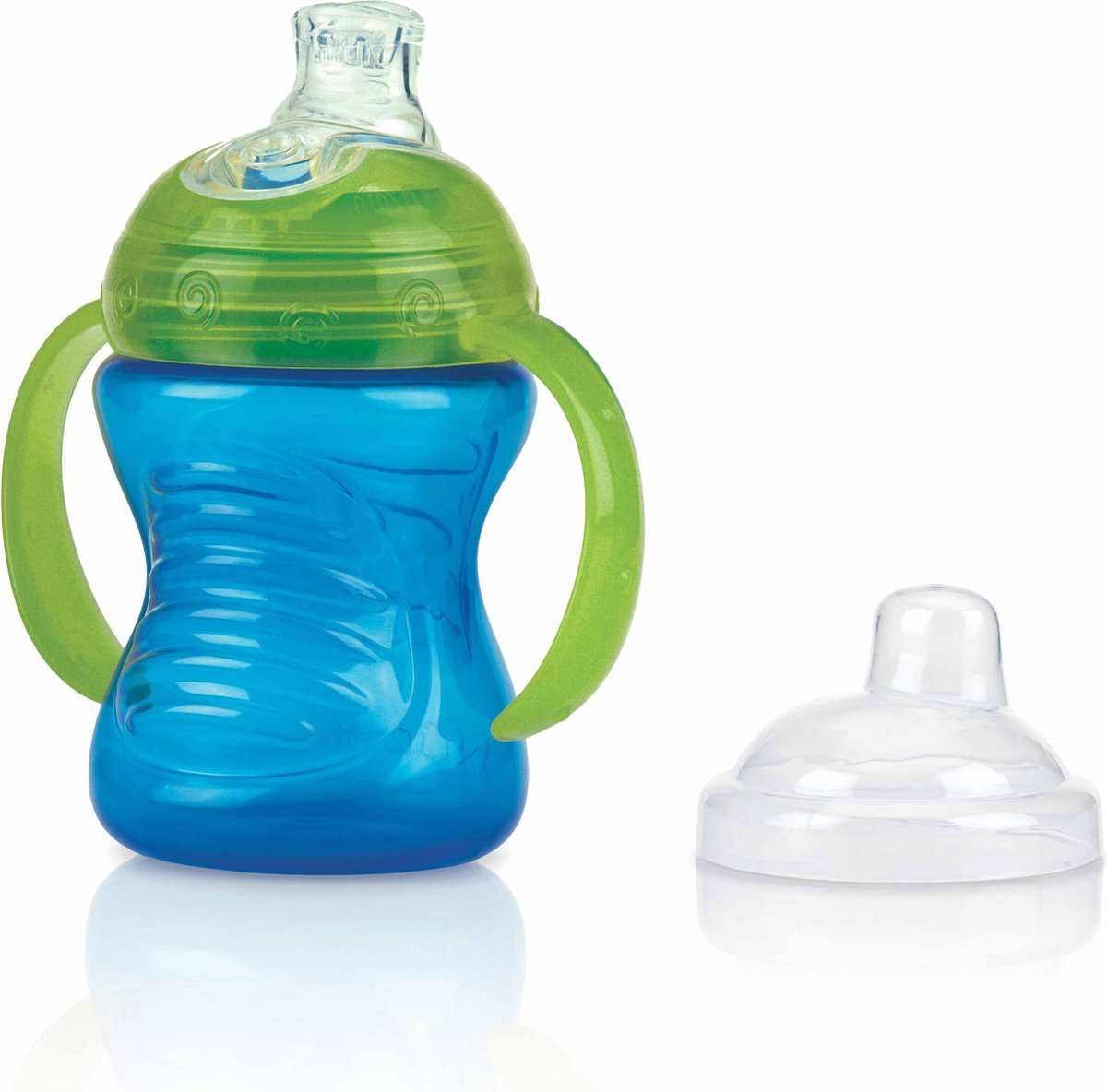 Nûby - swirl™ ikke-spild kop - blå - 6m+