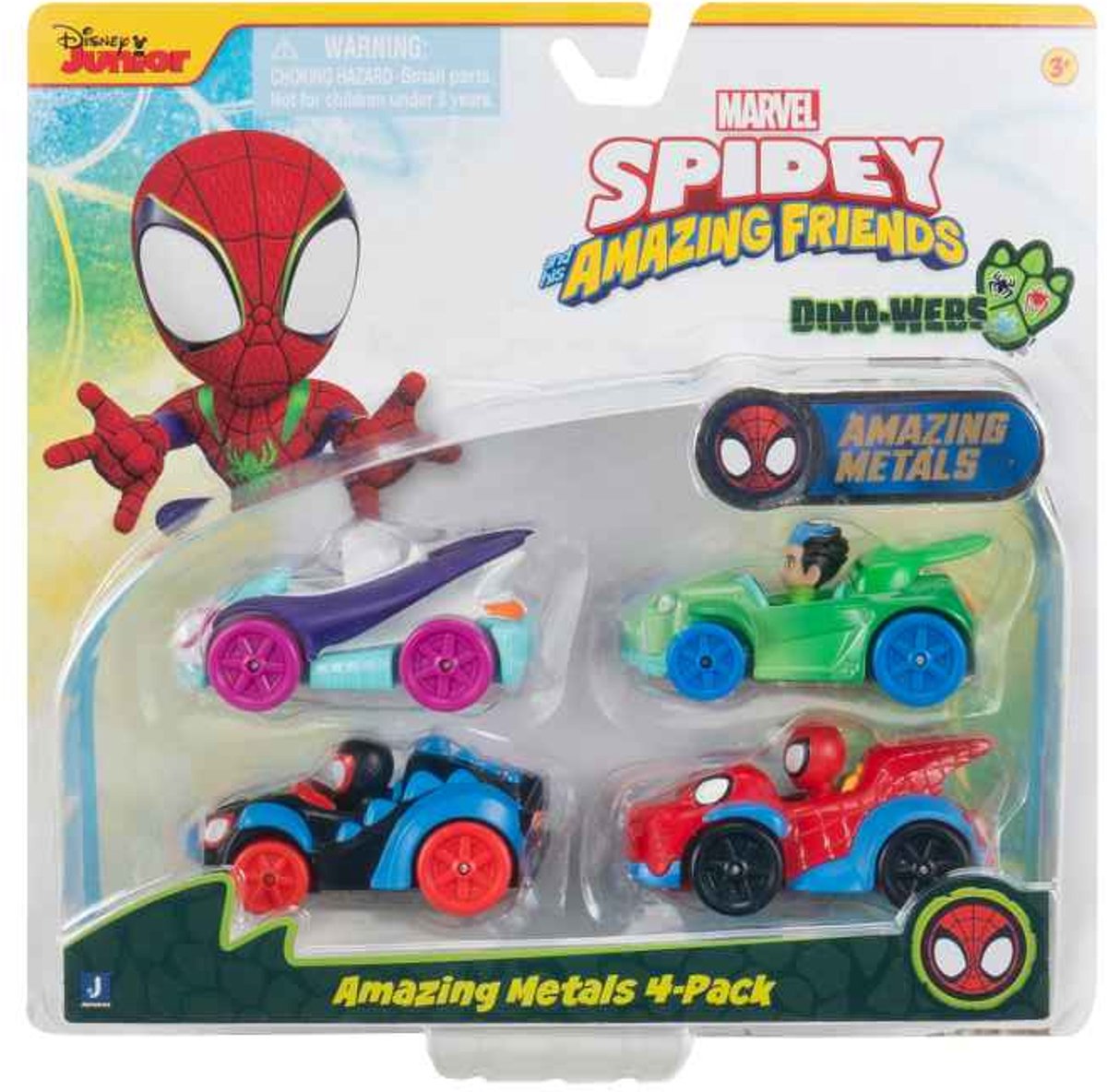 Jazwares spidey og hans fantastiske venner - 4 bundt af fantastiske metaller