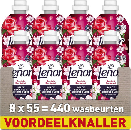 Lenor skyllemiddel - jasmin rose de mai - 8 x 55 vaske