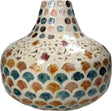 Hd collection vaas capiz multi 24x24x23cm