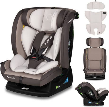Lionelo aart i-size autostol – til børn 40-150 cm – 4i1 gruppe 0-1-2-3 – i-size r129 – frem og tilbage (rwf op til 105 cm) – montering med bilsele – memory foam nakkestøtte – 13 positioner – komfortindsats – vaskbart betræk