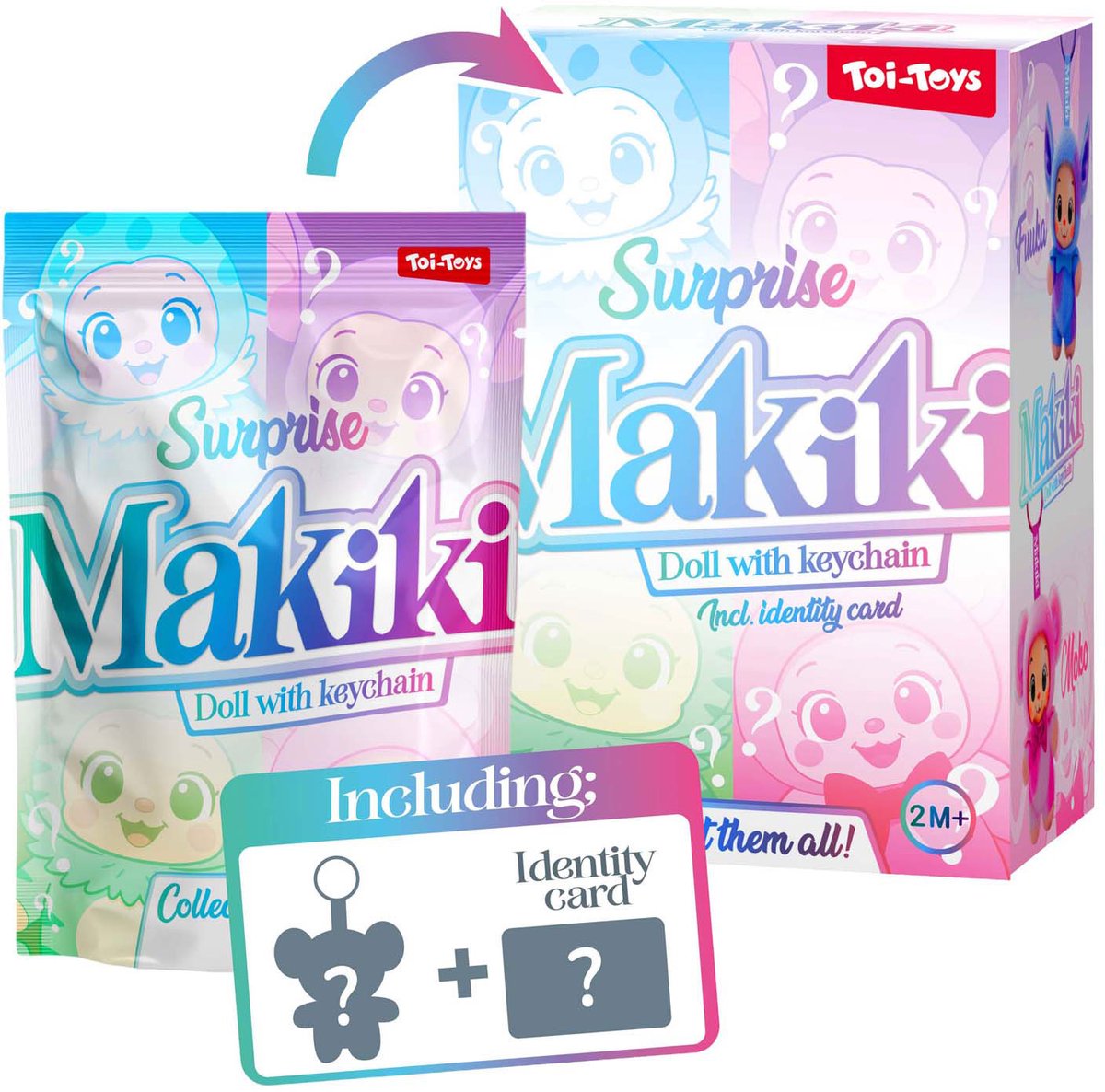Toi-toys nøglering makiki 15cm