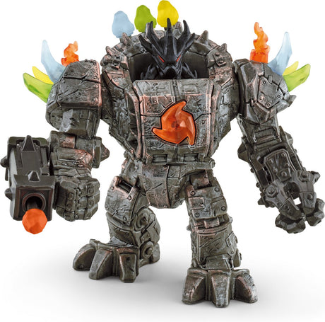 Schleich eldrador væsner - mesterrobot med minivæsen - børnelegetøj til drenge og piger - 7 til 12 år - 42549