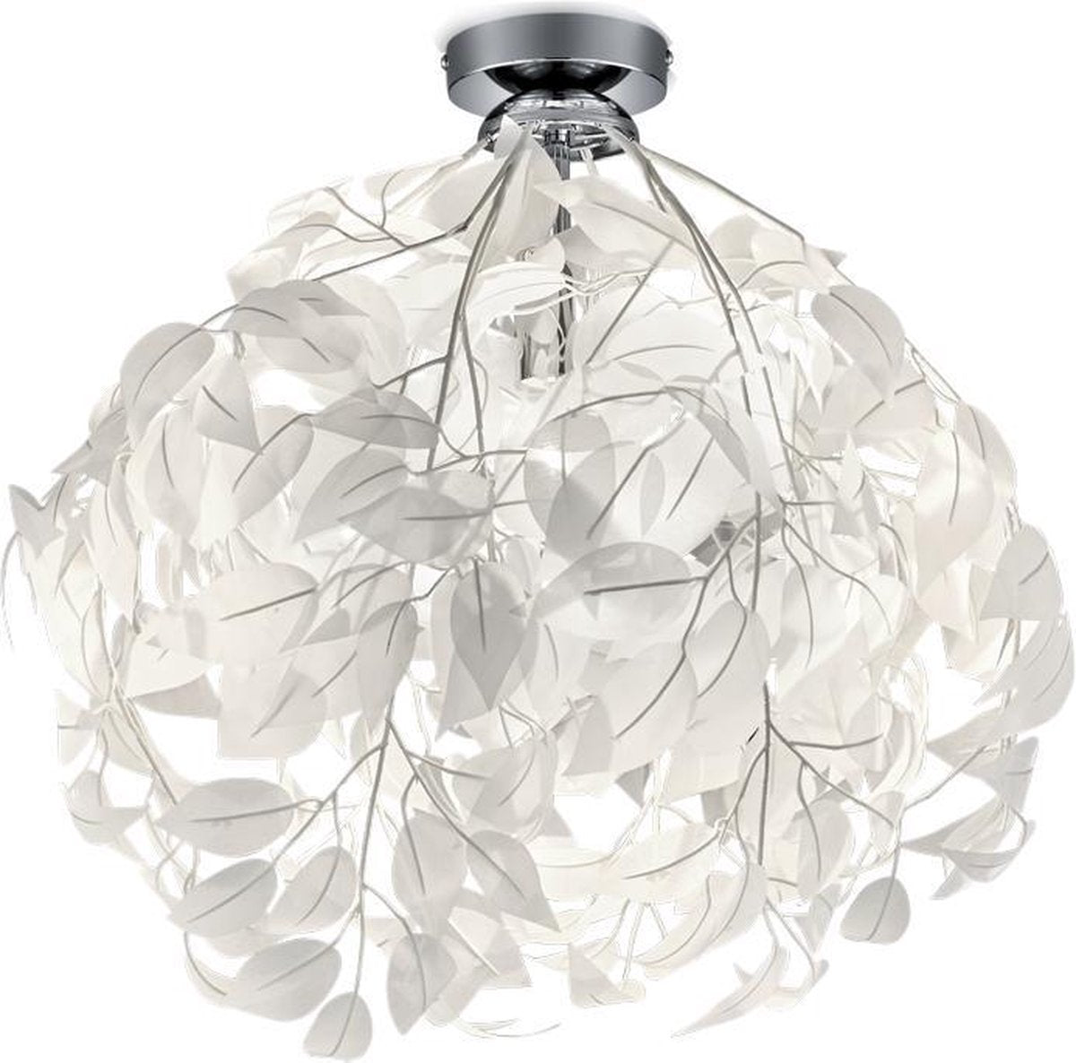 Rl lever dit lys reality leavy - loftslampe - krom - ekskl. 1x e27 8,5 w - loftmontering - mønsterbeskyttelse