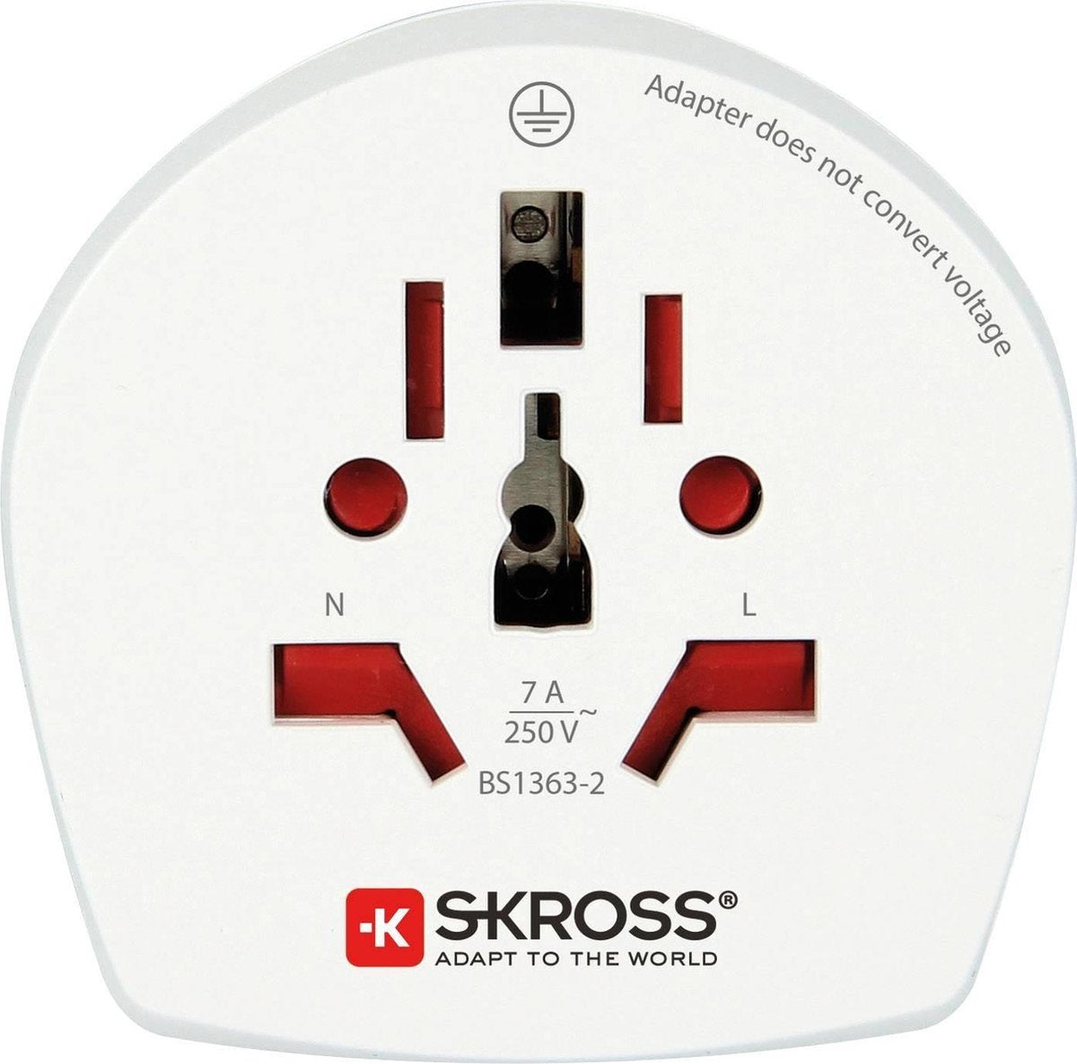 Skross land rejseadapter verden til Storbritannien 2019
