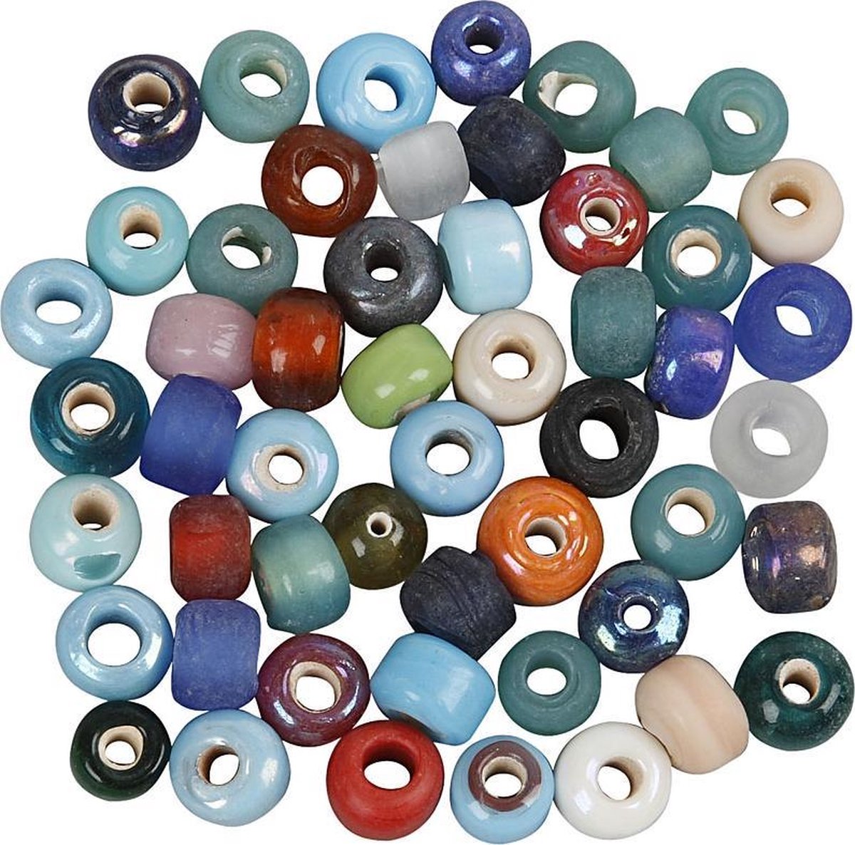 Creativ virksomhed https: www.cchobby.nl glasperler-d-9-mm-hul str.-2-5-3-mm-ca-680-piece-diverse-colors-500-gr-1-box