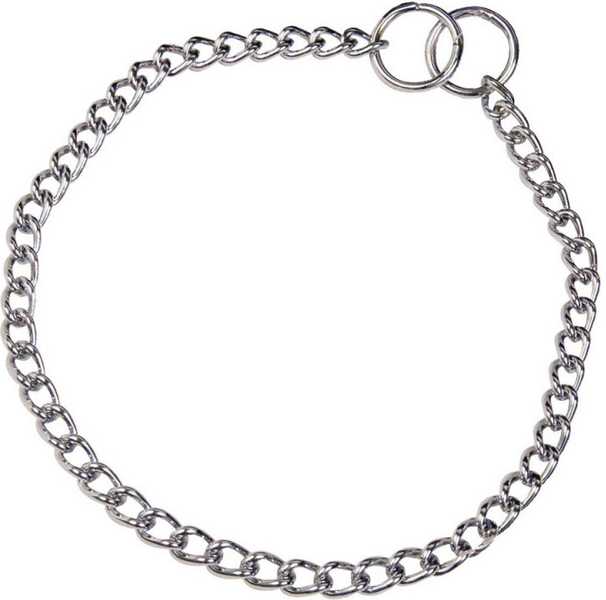 Hs Sprenger hundehalsbånd sølv 2,5 mm venstre snoet (50 cm)