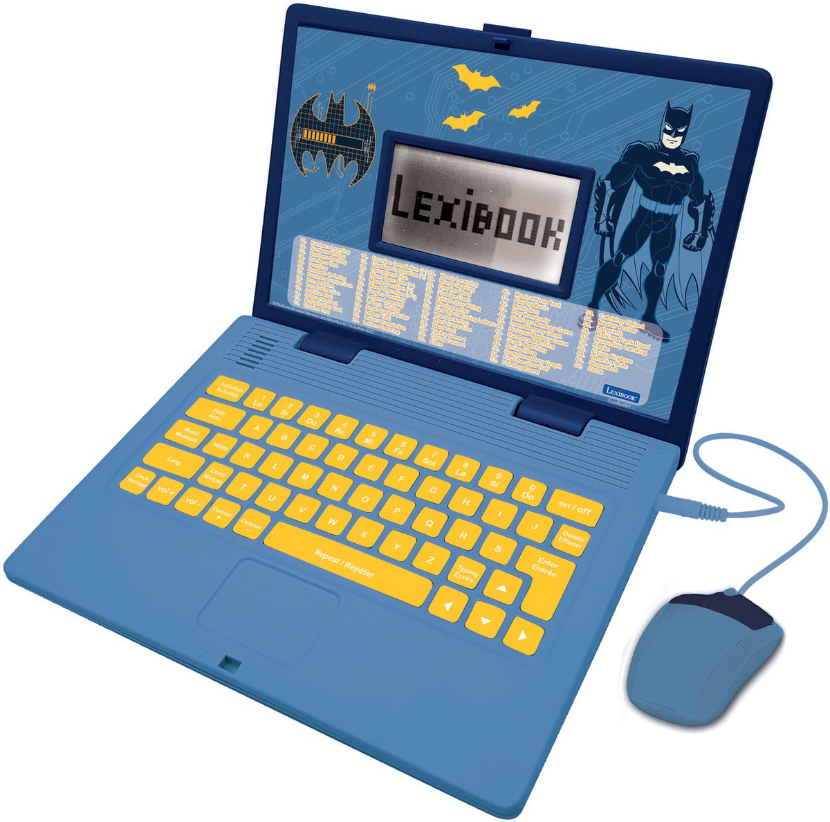 Lexibook ordinateur bærbar educatif bilingue batman (fr en)