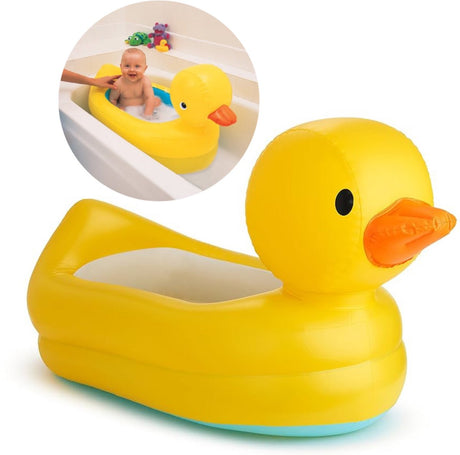 Munchkin babybadekar - white hot™ andekar - oppusteligt babybadekar - formet som en gummiand - skifter farve med temperaturen! - fra 6 måneder - 79 cm x 48 cm