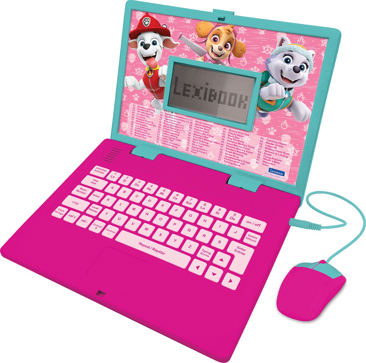 Lexibook ordinateur bærbar éducatif bilingue la patrol girly (fr en)