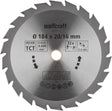 Wolfcraft - rundsavklinge 184x16mm - 22 tænder - savklinge til rundsav - serie grøn - 6373000