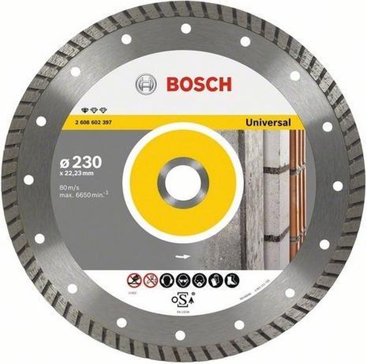 Bosch - diamantskæreskive standard til universal turbo 115 x 22,23 x 2 x 10 mm