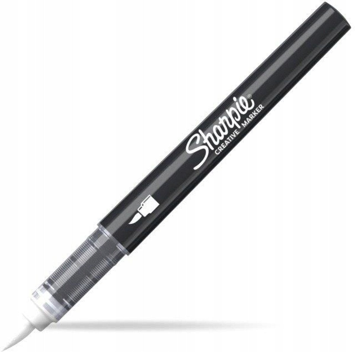 Sharpie akryl tusch pensel hvid - permanent maling, vandtæt