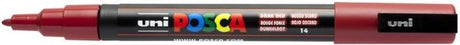 Posca verfstift pc3m f donkerrood