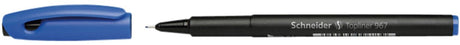Schneider skriveredskaber schneider fineliner - topliner 967 - stregbredde 0,4 mm - blå - æske med 10 stk - s-9673