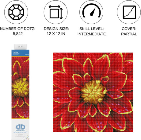 Diamond dotz® dd5.037 - 30,5x30,5 cm dahlia (#dd1904)