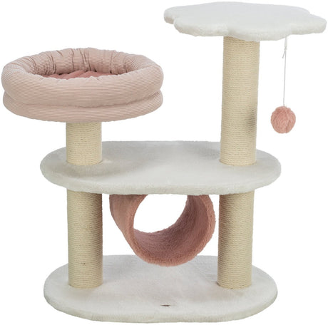 Trixie isabella kradsestolpe - luksus kradsemøbel med liggeplatform og legebold - 58x38x70 cm