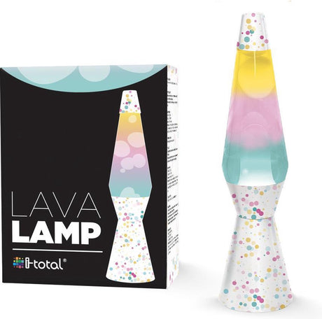 I-total lavalampe - lavalampe - humørlampe - 40x9,2 cm - glasaluminium - 30w - bobler - xl1780