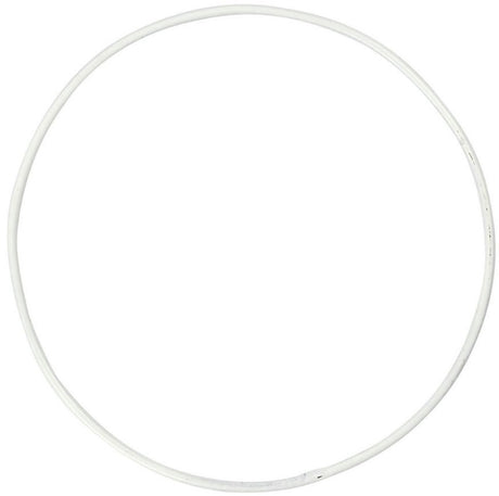Creativ firma metaltrådsring, d 10 cm, tykkelse 2 mm, hvid, 10 stk. 1 æske