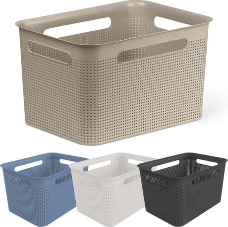 Rotho brisen opbevaringskurv 36x26,2x21,1 cm 16l hvid