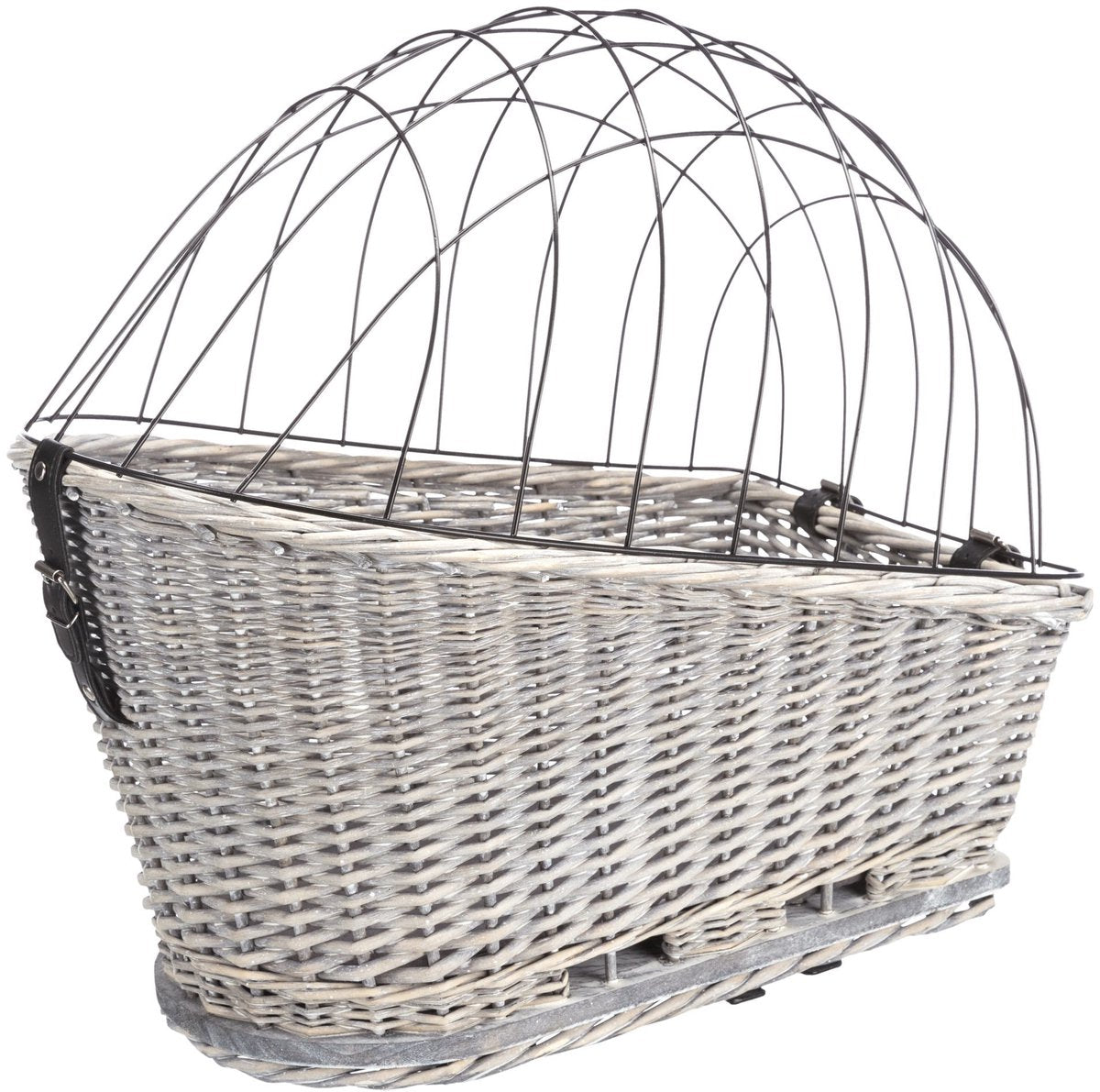 Trixie - cykelkurv - bagagebærer - med gitter - grå - 55x35x49 cm