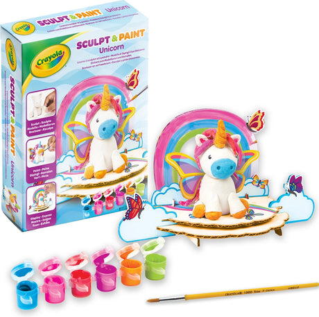 Crayola - hobbypakke - lille din egen enhjørning - selvhærdende modeller - til børn