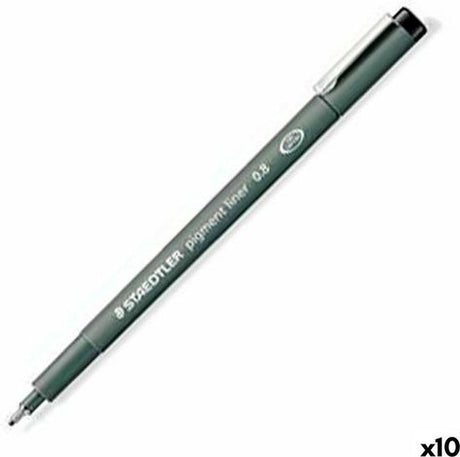 Staedtler - artist serie - pigment liner - fineliner - sort - 0,05 mm - 10 stk.