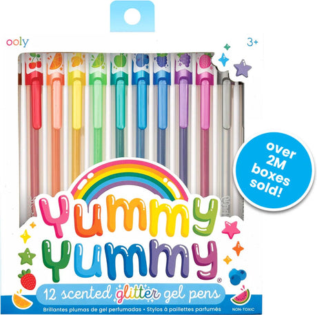 Ooly - yummy yummy - 12 gelpenne med frugtdufte