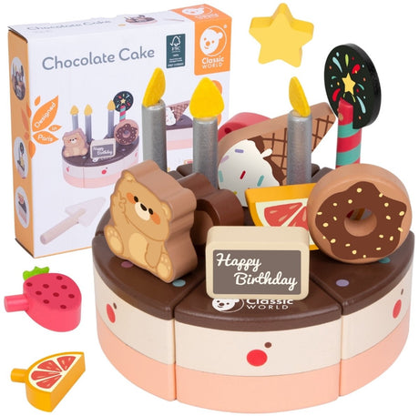 Klassisk verdens træ chokoladekage