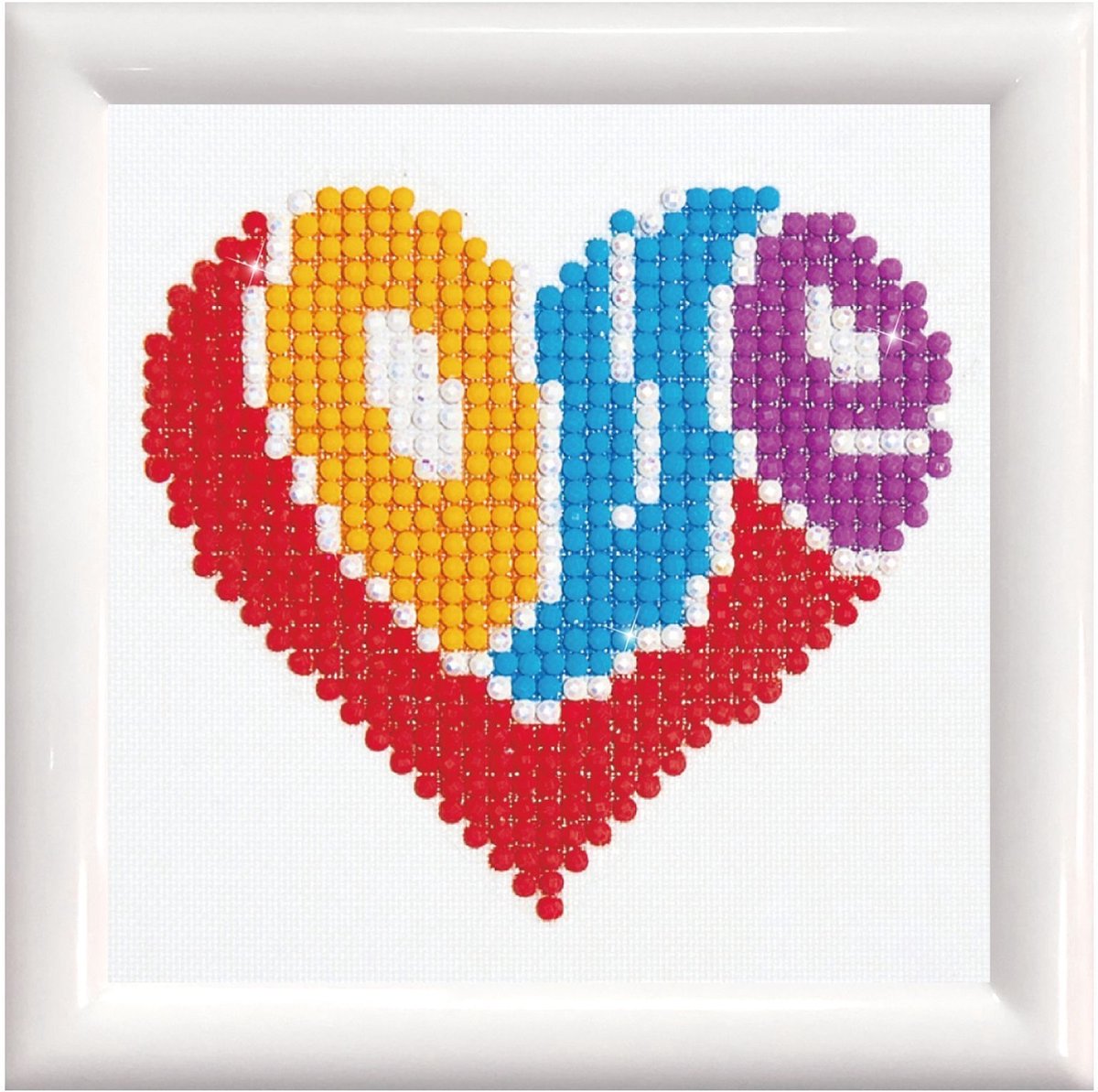 Diamond dotz® diamant dotz love - diamantmaling - 649 dotz - 10x10 cm