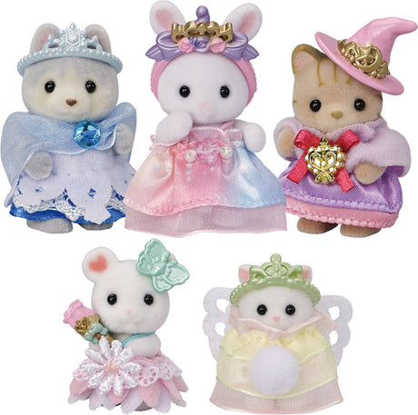 Sylvanian families 5703 kongeligt prinsessesæt - 5 fløjlsbløde legefigurer