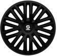 hjulkapsler Bergamo 14 tommer ABS sort 4 stk
