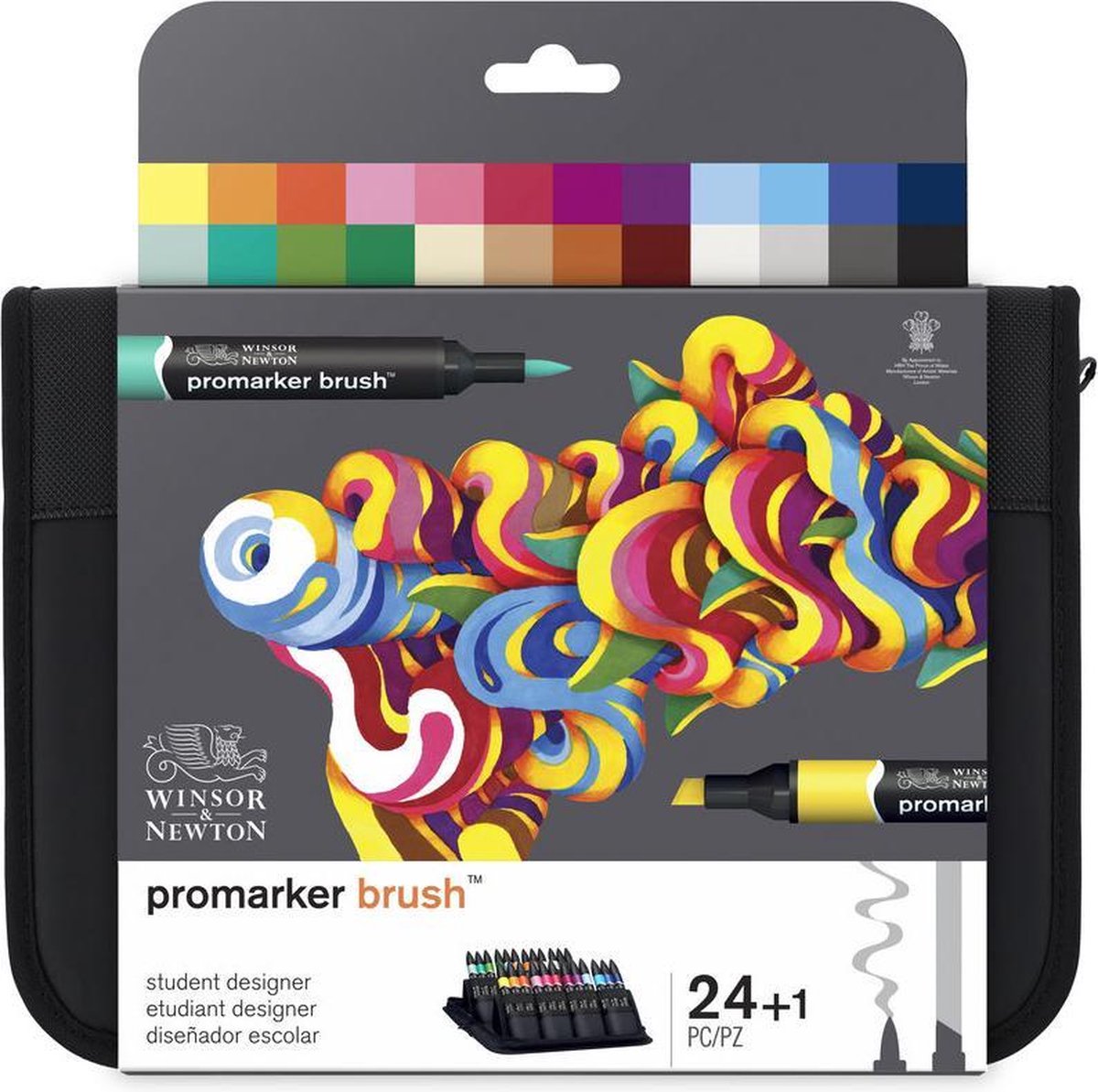 Winsor newton 0290079 promarker børste student designer 24 sæt | professionelle alkohol markører layout markører