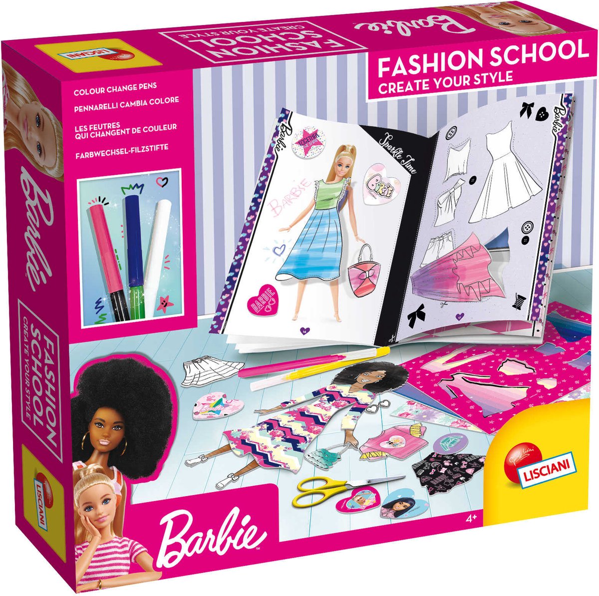 Lisciani barbie modeskole - skab din stil