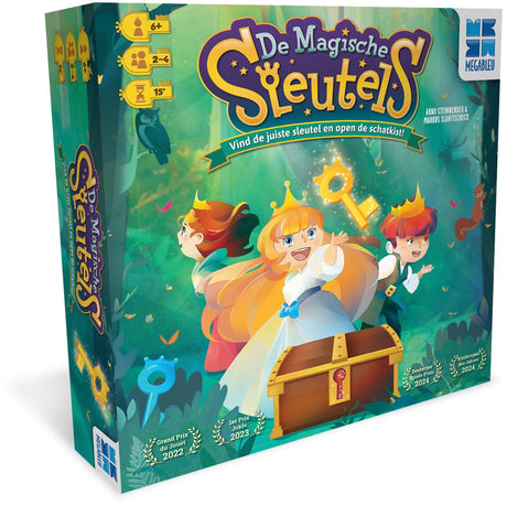 Megableu de magiske nøgler - fortryllende børnespil - eventyr brætspil for 2-4 spillere - fra 6 år - præmieret i Tyskland