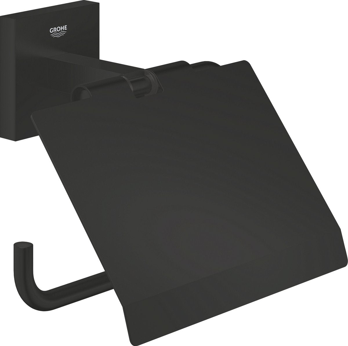 Grohe quickfix start cube toiletrulleholder - med låg - mat sort