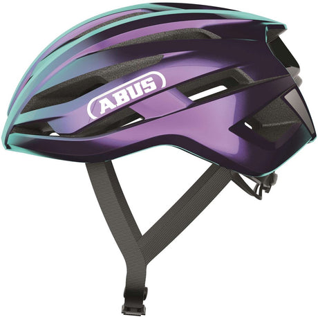 Abus cykelhjelm stormchaser ace flip flop lilla m - 54-58 cm - lilla - velegnet til brug på racercykler - gruscykler - 220 g