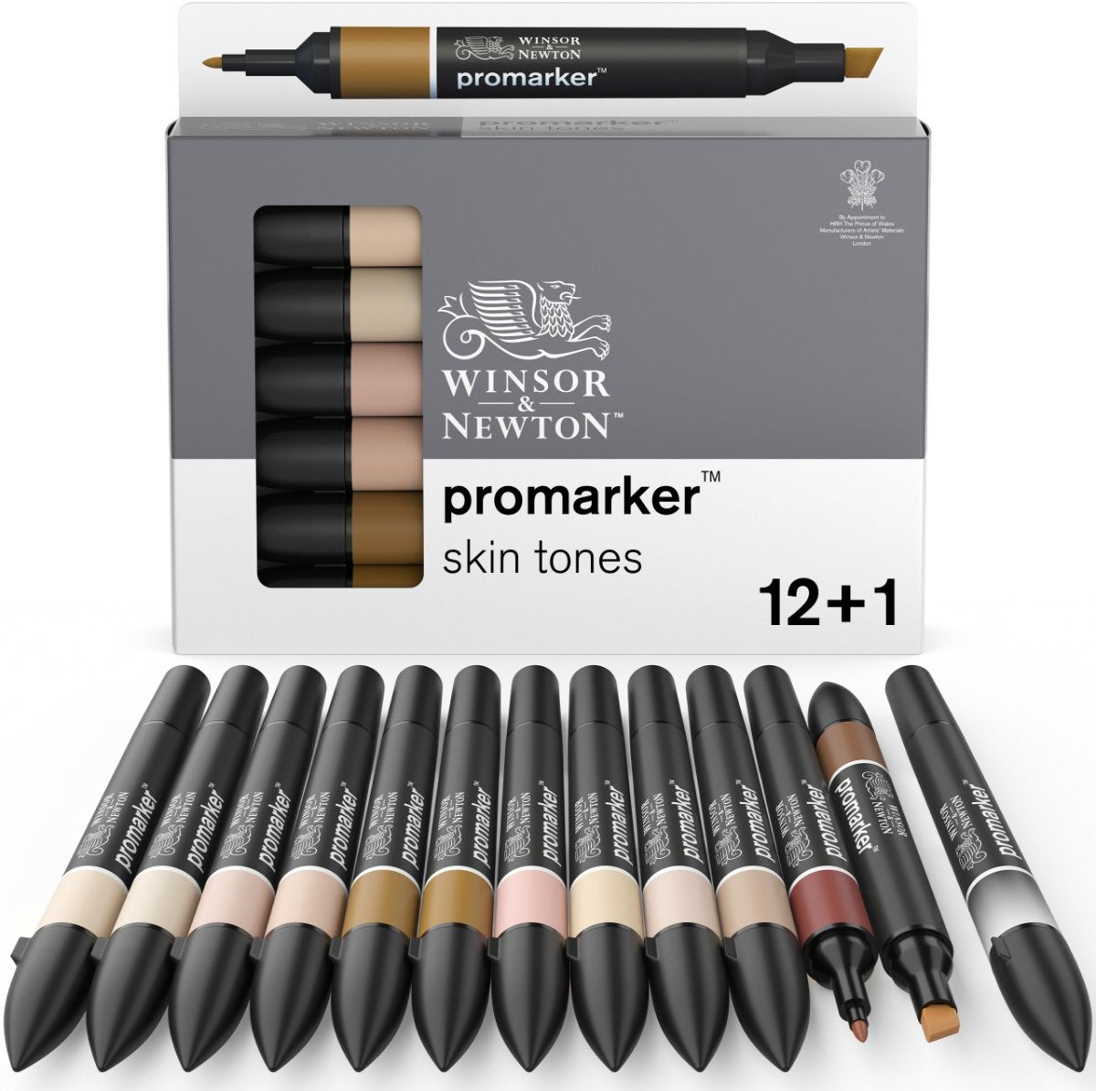Winsor Newton 0290172 Pro Marker 12 Hudfarvesæt | professionelle layout markører alkohol markører