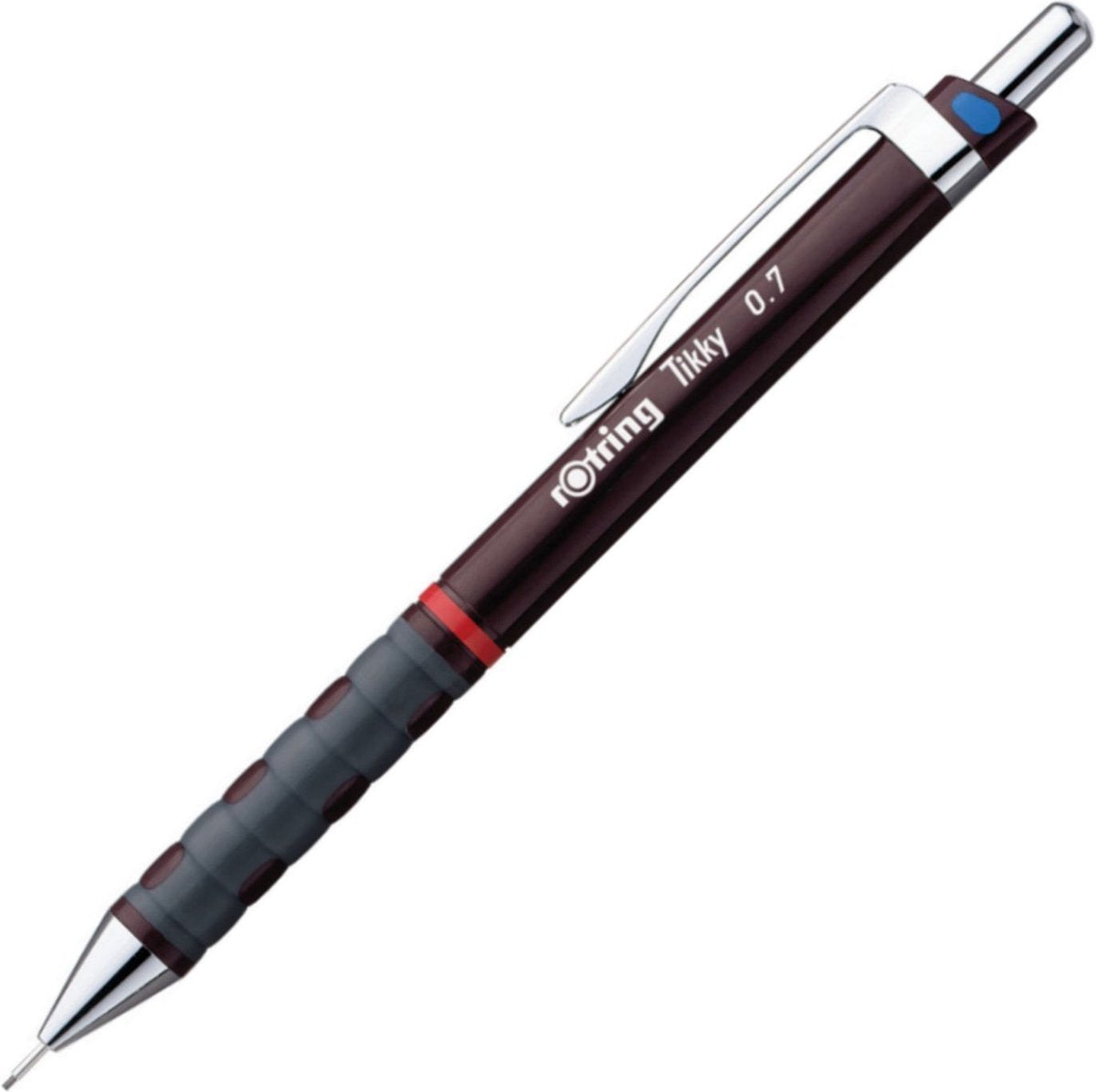 Rotring tikky mekanisk blyant - hb - 0,7 mm - bordeaux rødt hus