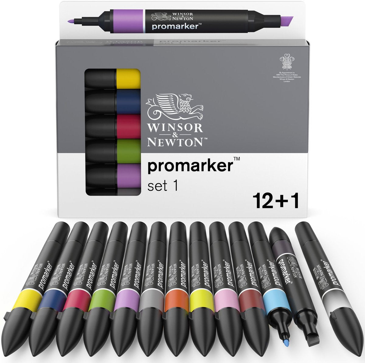 Winsor newton 0290137 promarker™ 12+1 sæt | professionelle layout markører alkohol markører