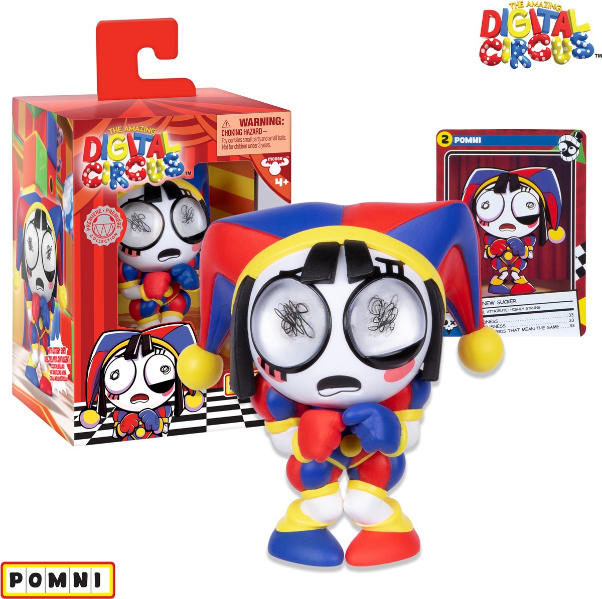 Moose legetøj det fantastiske digitale cirkus - vinyl figur pomni