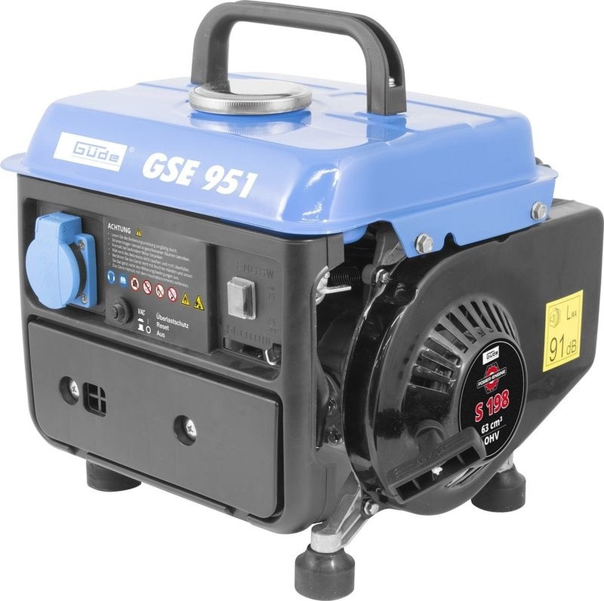 Güde gse 951 2-takts benzin generator 720 w | samlet | nødstrøm | 1,5 hk