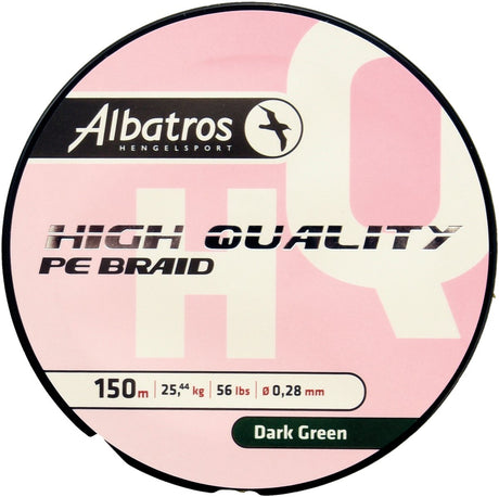 Albatros - high quality braid - vislijn - 0,28mm - 150mtr dark green