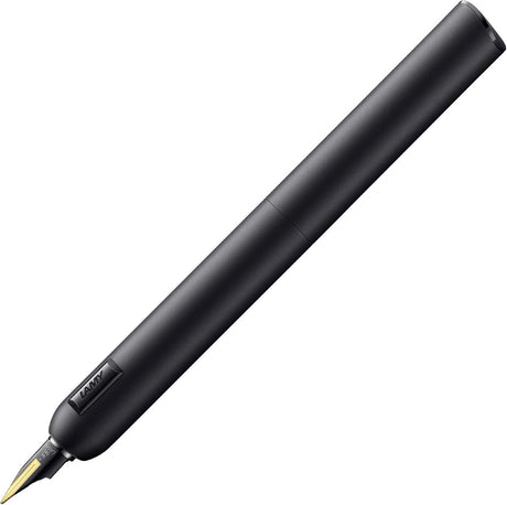 Lamy dialog cc fyldepen 081 – fascinerende fyldepen med mat sort lak finish og drejemekanisme – 14 kt. tofarvet roseguldspids i skrivetykkelse b – inkl. 5-pak t 10 blå patroner, converter z 27 og læderetui