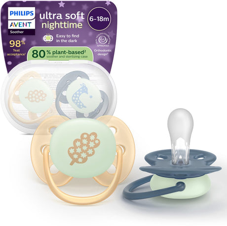 Philips avent ultra soft nighttime - 6 tot 18 maanden - glow-in-the-dark fopspeen - scf094 03