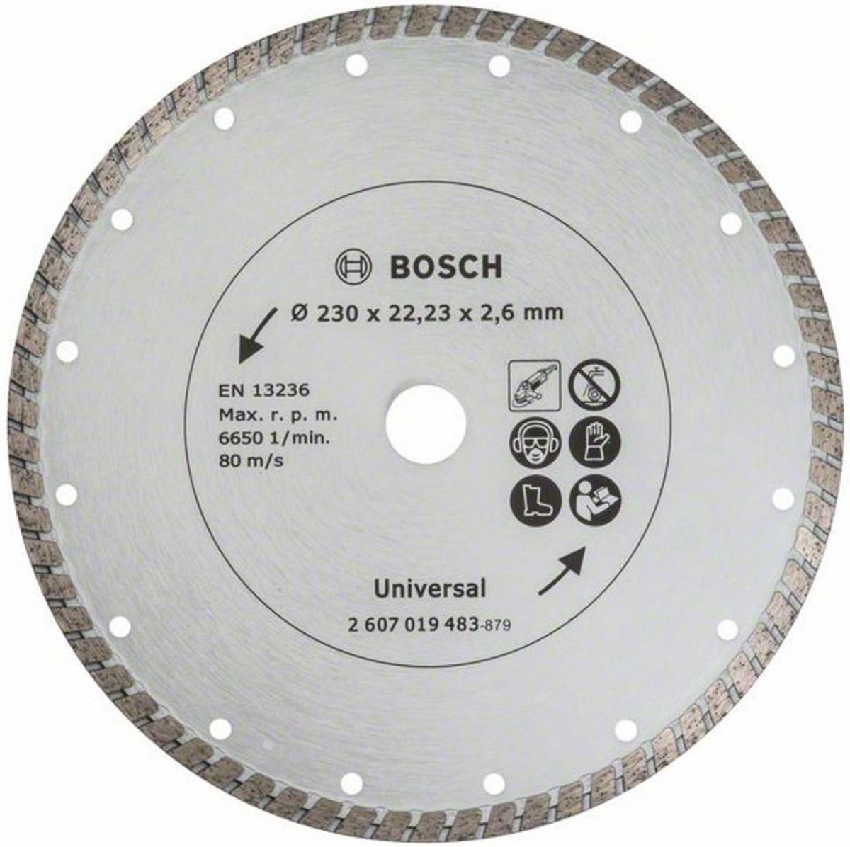 Bosch diamantskive 230mm - turbo