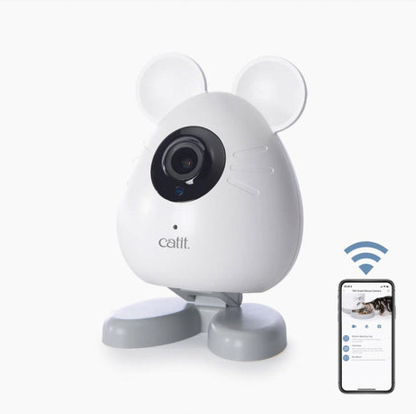 Catit pixi smart musekamera - kattelegetøj - hvid